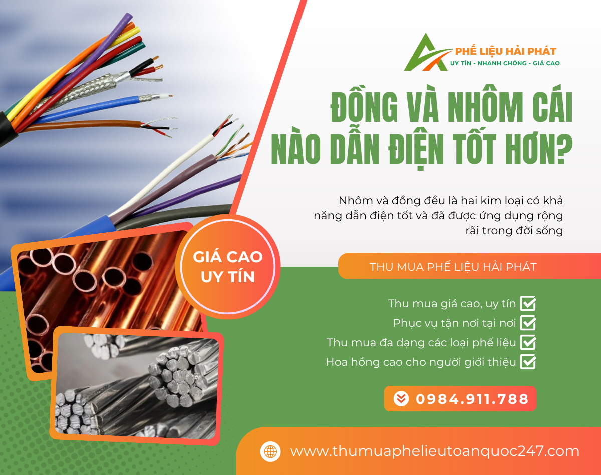 Nhôm có dẫn điện không? Đồng hay nhôm dẫn điện tốt hơn?